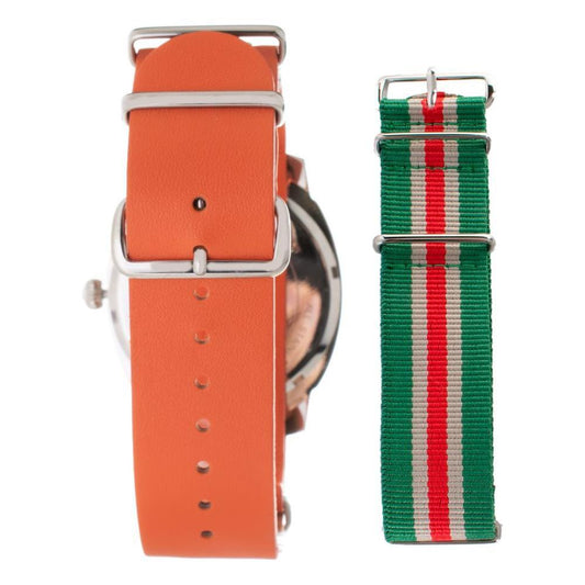 Folli Follie Orange Leather Watch FFWT14T0015DNAAC