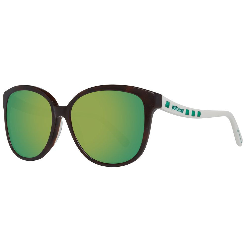Just Cavalli Brown Plastic Sunglasses JCJC590S5856QAC