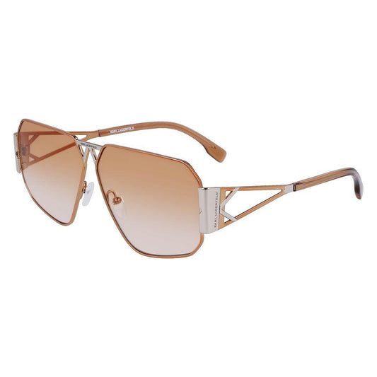 Karl Lagerfeld Gray Metal Sunglasses Karl Lagerfeld Tan