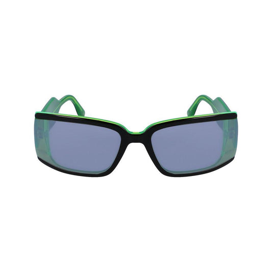 Karl Lagerfeld Black Acetate Sunglasses Karl Lagerfeld Light Slate Gray
