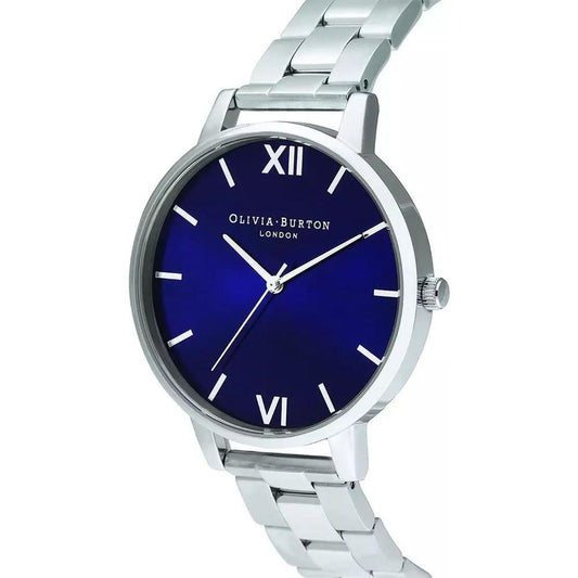Olivia Burton Silver Stainless Steel Watch OBOB16SH02AC