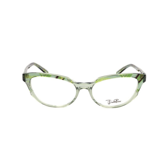 Emilio Pucci Green Plastic Frames, printed green glasses EP2657905 with dimensions 51/16/130mm for women.