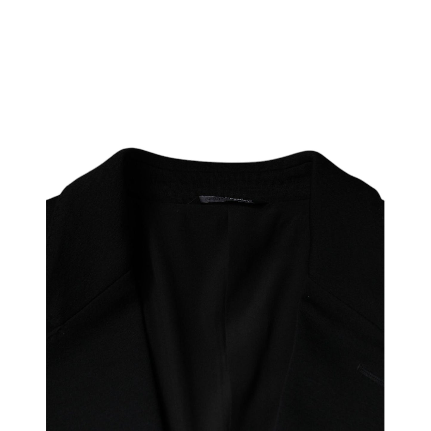 Dolce & Gabbana Black Wool Single Breasted Formal Blazer