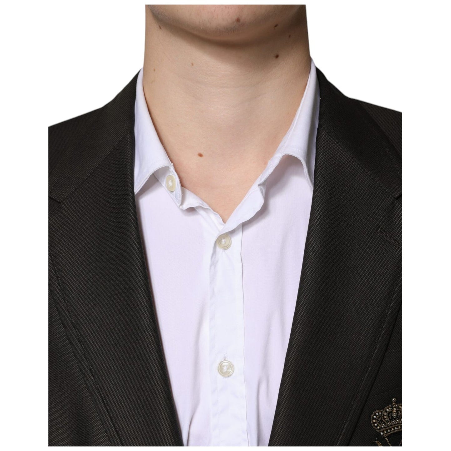 Dolce & Gabbana Blazer Brown Green Bee Wool Jacket Coat