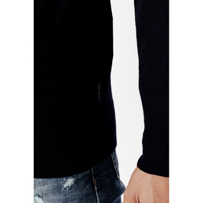 Armani Exchange Blue Wool Sweatshirt