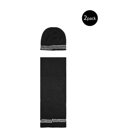 Armani Exchange Black Polyamide Scarf Armani Exchange Black