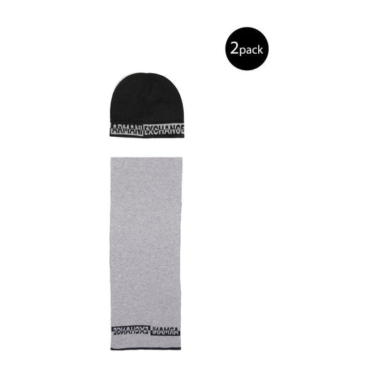 Armani Exchange Black Polyamide Scarf Armani Exchange Gray