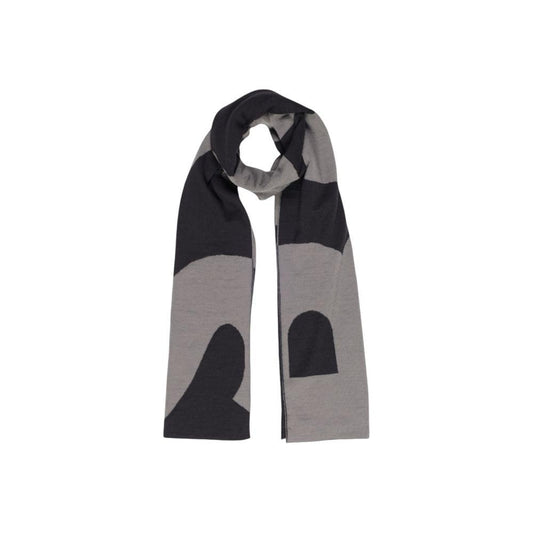 Hugo Boss Black Wool Scarf Hugo Boss Slate Gray