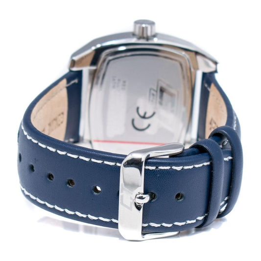 Chronotech Blue Leather Watch