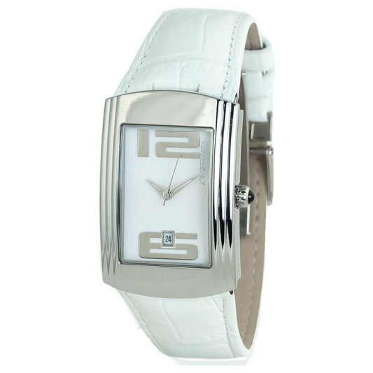 Chronotech White Leather Watch CHCT7017B06AC
