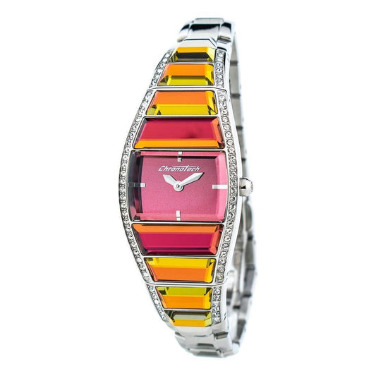 Chronotech Silver Stainless Steel Watch