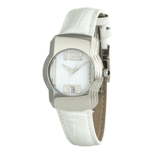 Chronotech White Leather Watch CHCT7279B06AC