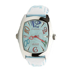 Chronotech Blue Leather Watch