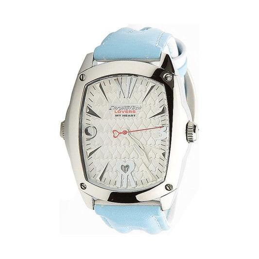 Chronotech Blue Leather Watch