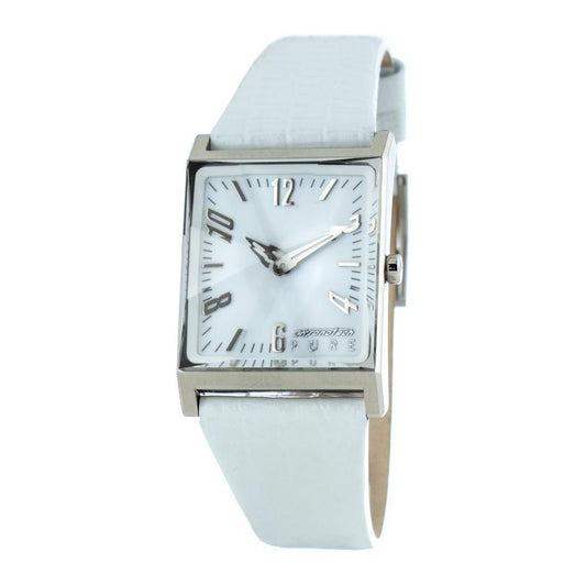 Chronotech White Leather Watch CHCT7880L08AC