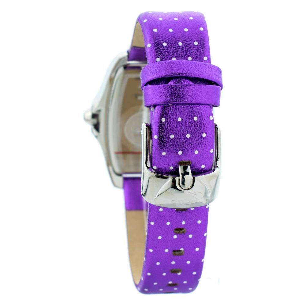 Chronotech Purple Leather Watch
