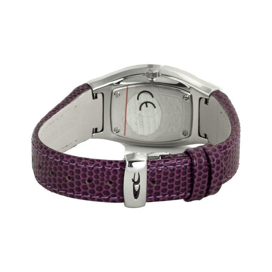 Chronotech Purple Leather Watch CHCT7932AL89AC