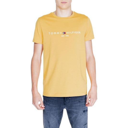 Tommy Hilfiger Tommy Hilfiger Yellow Cotton T-Shirt TO-14571600135-IT48 | L 1728,71956299936,Clothing,IT48 | L,Men,Men - Clothing,New with tags,T-Shirts - Men - Clothing,Tommy Hilfiger,Yellow