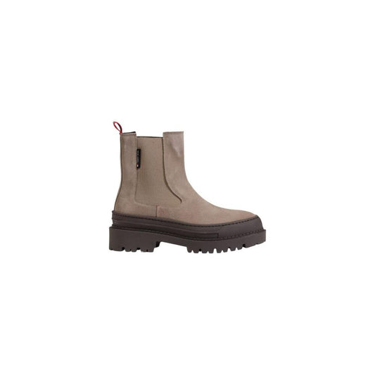 Tommy Hilfiger Gray Suede Leather Boot