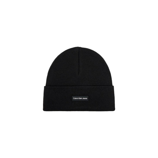 Calvin Klein Black Recycled Polyester Hats & Cap Calvin Klein Black