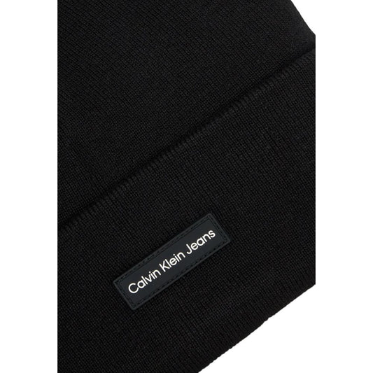 Calvin Klein Black Recycled Polyester Hats & Cap Calvin Klein Black