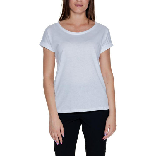 Vila Clothes White Cotton Tops & T-Shirt Vila Clothes Gray