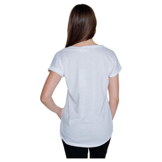 Vila Clothes White Cotton Tops & T-Shirt Vila Clothes Light Gray