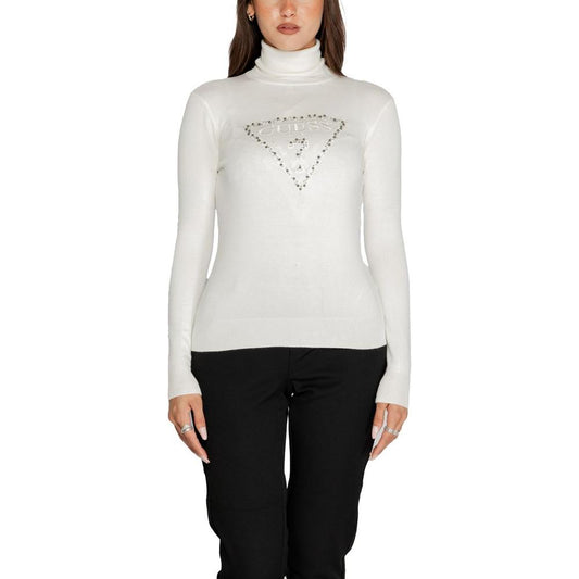 Guess White Viscose Sweater Guess Light Gray
