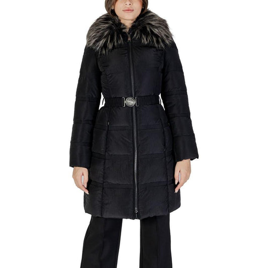 Guess Black Polyester Jackets & Coat GU-14698800009-IT40|S
