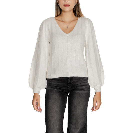 Guess White Polyester Sweater Guess Dark Slate Gray