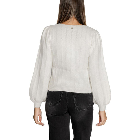 Guess White Polyester Sweater Guess Black
