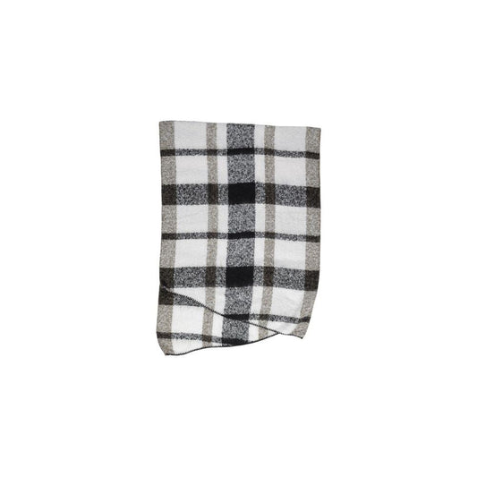 Only Black Polyester Scarf Only Gray