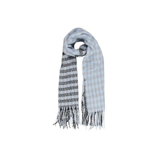 Only Blue Recycled Polyester Scarf Only Gray