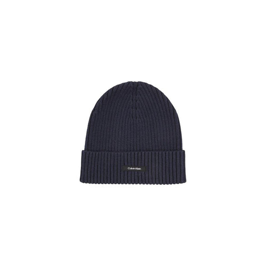 Calvin Klein Blue Organic Cotton Hats & Cap Calvin Klein Dark Slate Gray