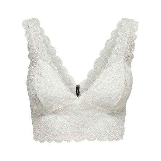 Only White Polyester Underwear Only Light Gray