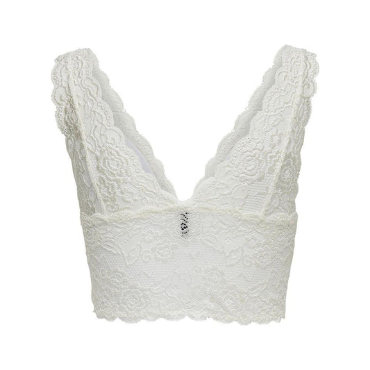 Only White Polyester Underwear Only Light Gray