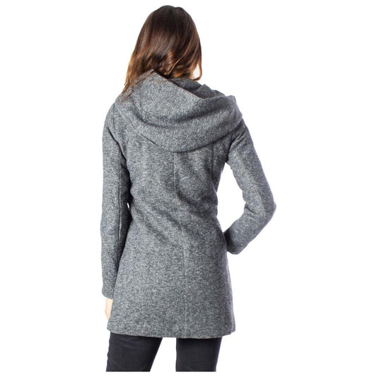 Only Gray Polyester Jackets & Coat Only Slate Gray