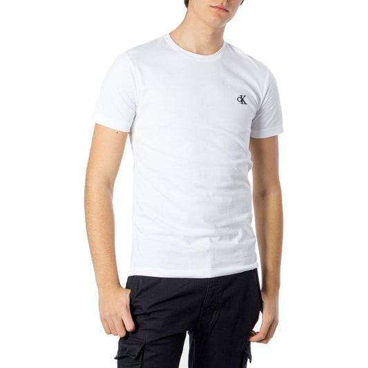 Calvin Klein Jeans White Cotton T-Shirt