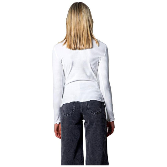 Only White Polyester Sweater Only Dark Slate Gray