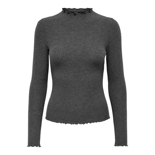 Only Gray Polyester Sweater Only Dark Slate Gray