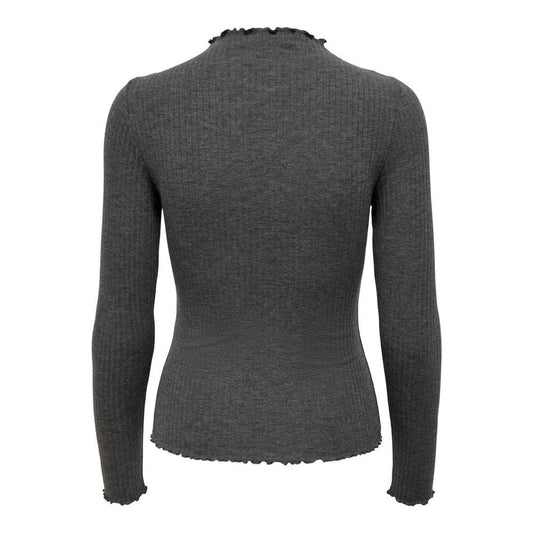 Only Gray Polyester Sweater Only Dark Slate Gray