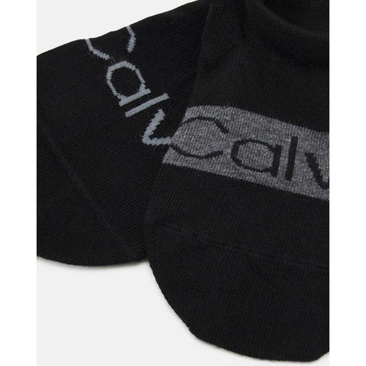 Calvin Klein Black Cotton Sock Calvin Klein White Smoke