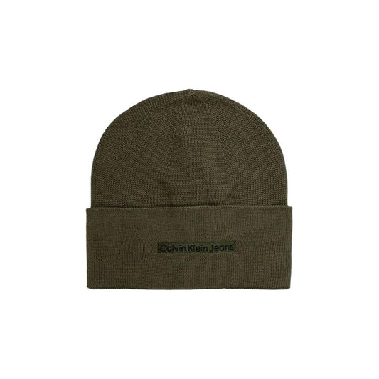 Calvin Klein Jeans Green Cotton Hats & Cap Calvin Klein Jeans Dark Slate Gray