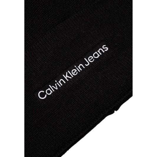 Calvin Klein Jeans Black Cotton Hats & Cap Calvin Klein Jeans Black