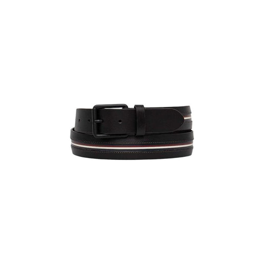 Tommy Hilfiger Black Leather Belt Tommy Hilfiger Black