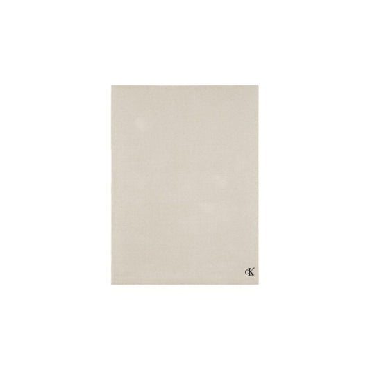 Calvin Klein Beige Cotton Scarf Calvin Klein Light Gray