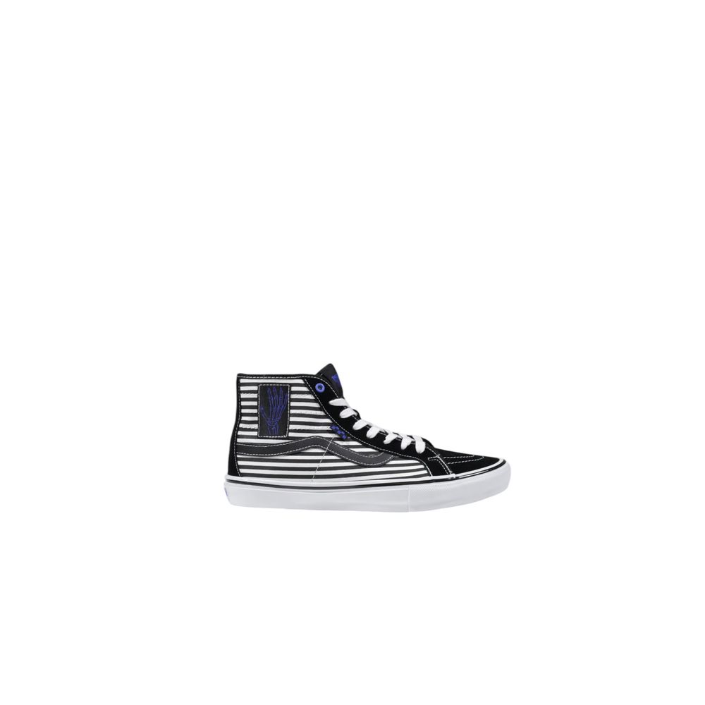 Vans Black And White Leather High Top Sneakers