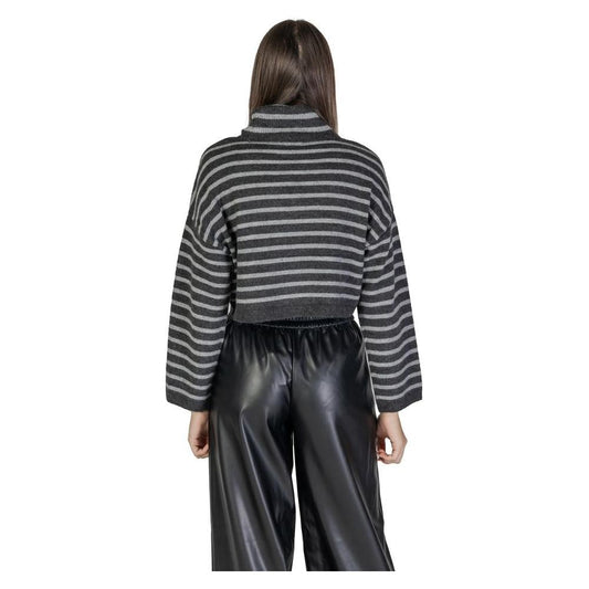 Only Gray Acrylic Sweater Only Dark Slate Gray