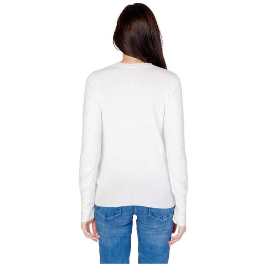 Guess White Cotton Tops & T-Shirt Guess Lavender