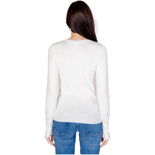 Guess White Cotton Tops & T-Shirt Guess Dark Slate Gray